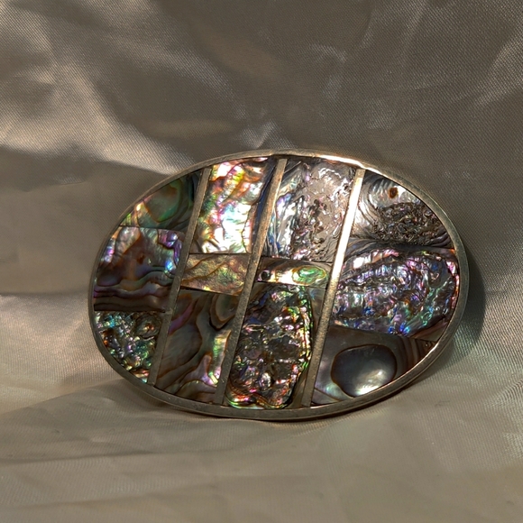 Vintage Other - Vintage abalone belt buckle
